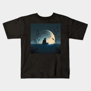 Full Moon and Full Sadness Kids T-Shirt